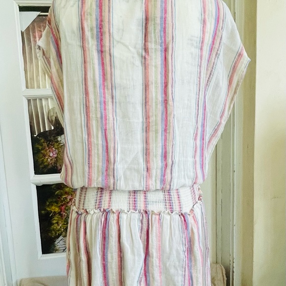 Rail Lucca Dress in Havana Stripe short sleeves in good pre-owned condition - Picture 5 of 11